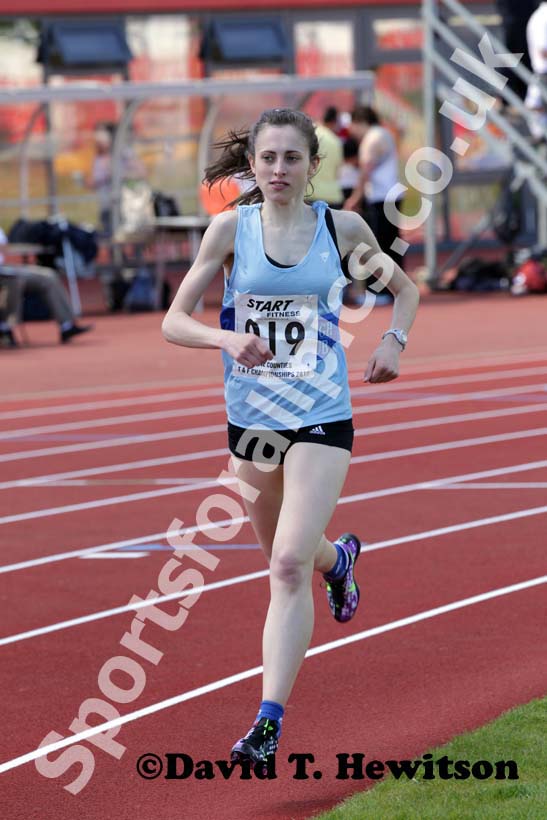 Josephine Stone (Middlesbrough Mandale) wins the 5000 metres.